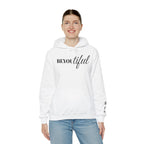 BEYOUtiful Hoodie | Faith Christian Heart Sleeve Design