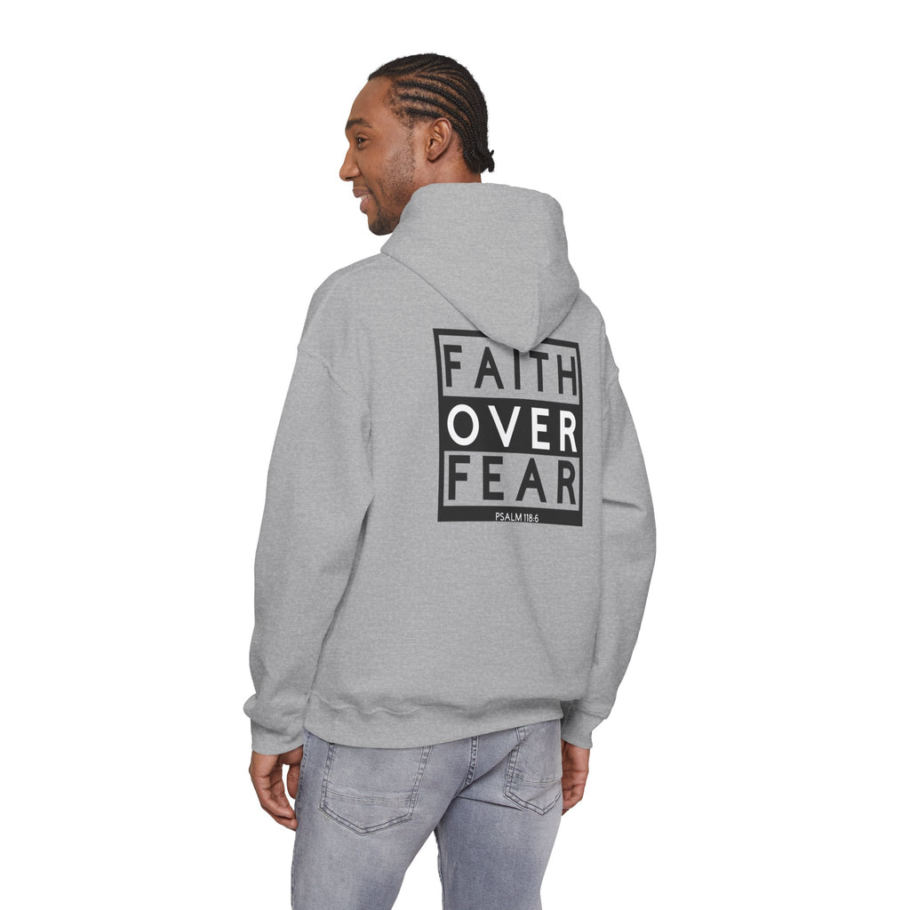 Men Hoodie - Psalm 118:6 | FAITH OVER FEAR