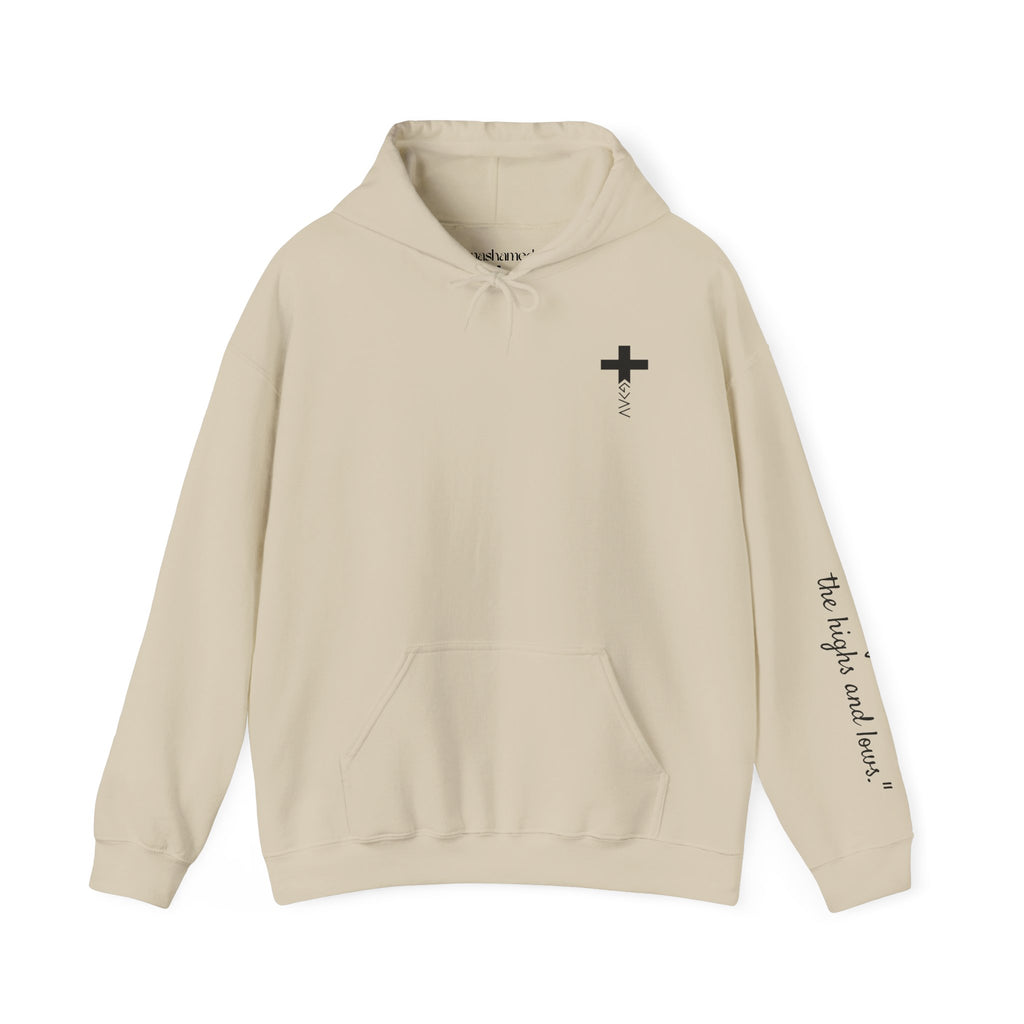 Women Hoodie - Romans 8:39 | GOD IS GREATER THAN MY HIGHS AND LOWS