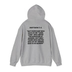 Men & Women Hoodies (Unisex) - Matthew 7: 8 Cross Hoodie | Bible Verse Scripture