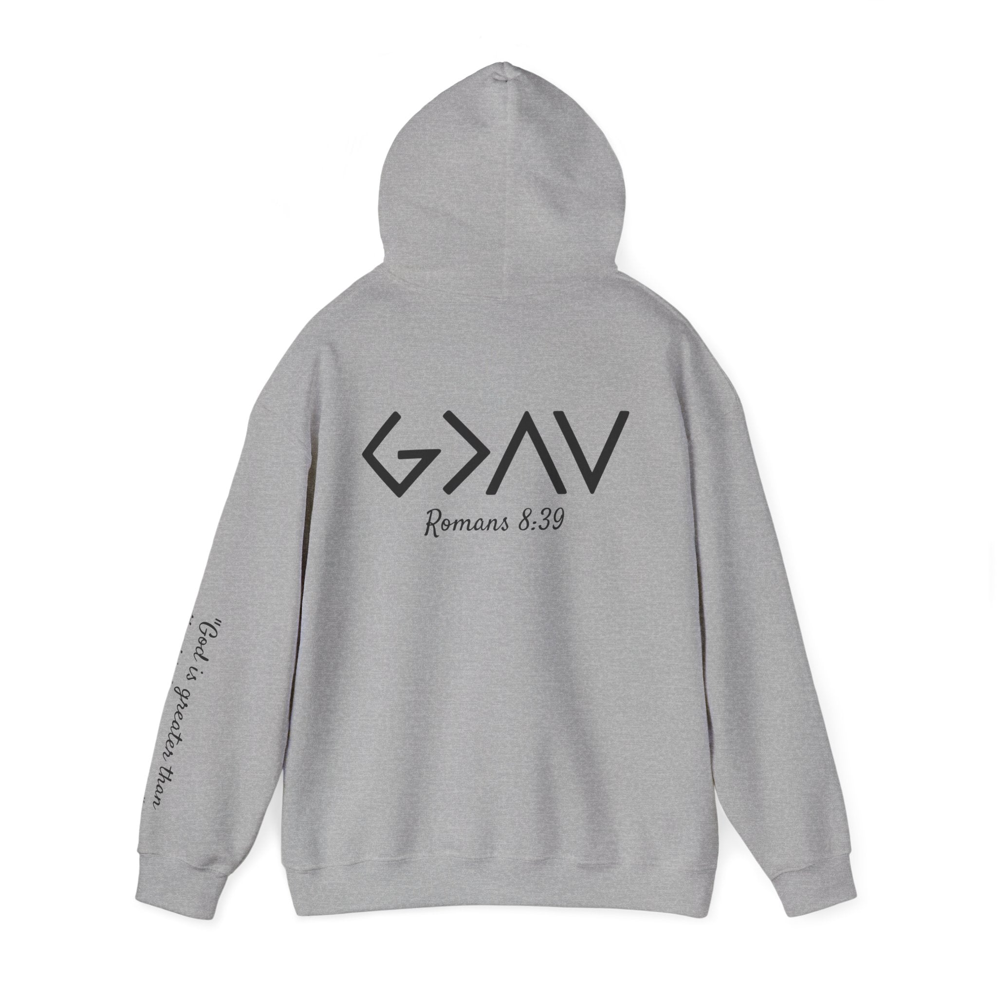 Women Hoodie - Romans 8:39 | GOD IS GREATER THAN MY HIGHS AND LOWS