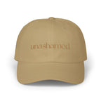 Men & Women CAP | UNASHAMED (beige font)