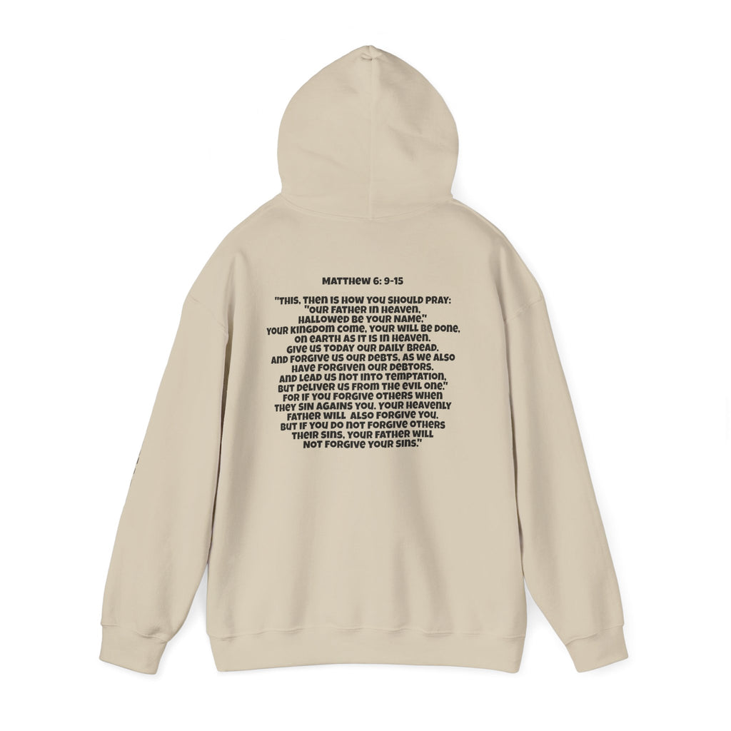 Men & Women Hoodie (Unisex) - Matthew 6: 9-15 Cross Hoodie | Bible Verse Scripture
