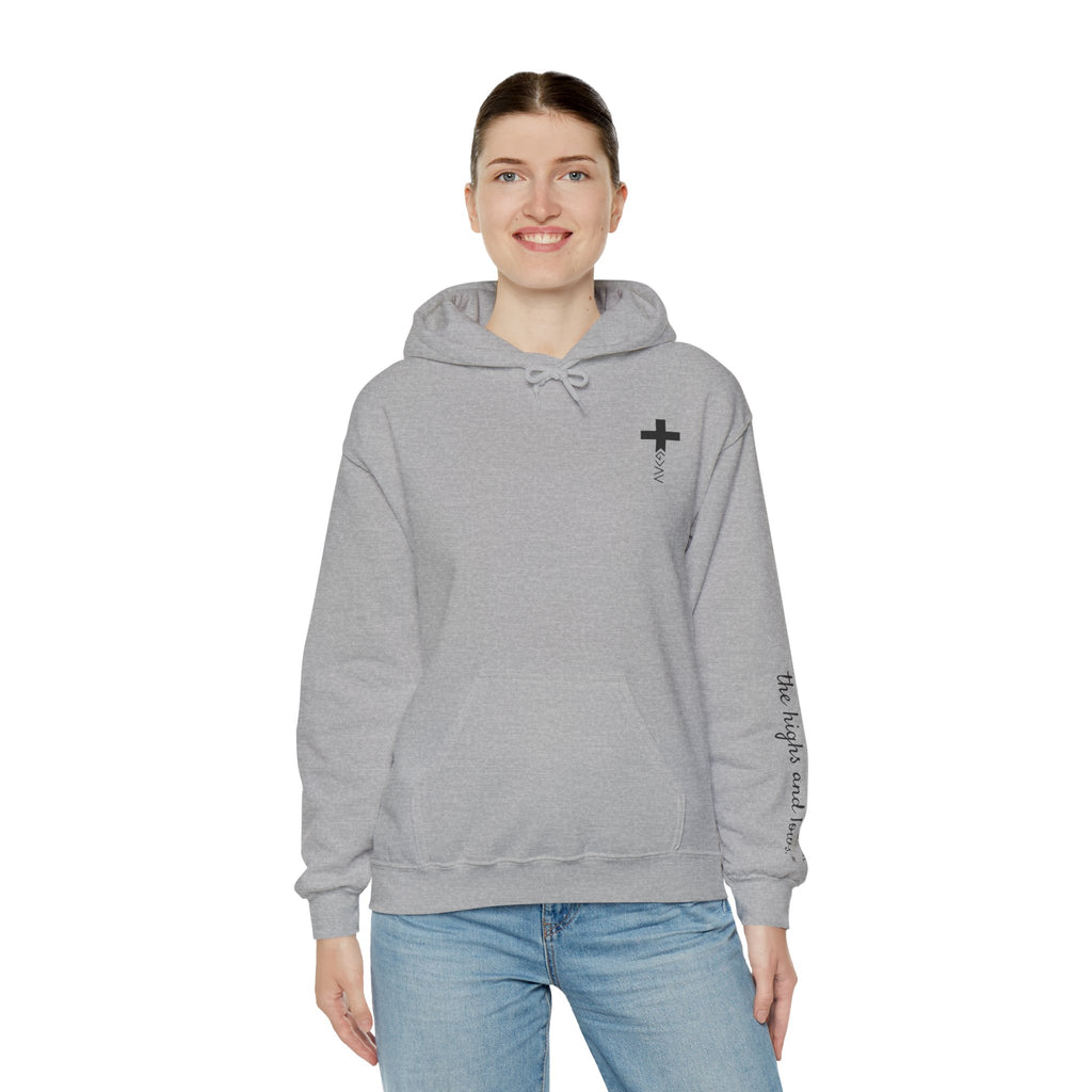 Women Hoodie - Romans 8:39 | GOD IS GREATER THAN MY HIGHS AND LOWS