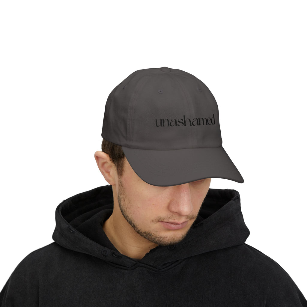 Men & Women CAP | UNASHAMED (black font)