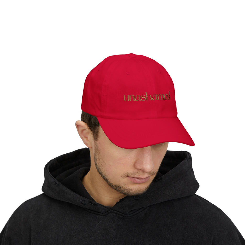 Men & Women CAP | UNASHAMED (beige font)