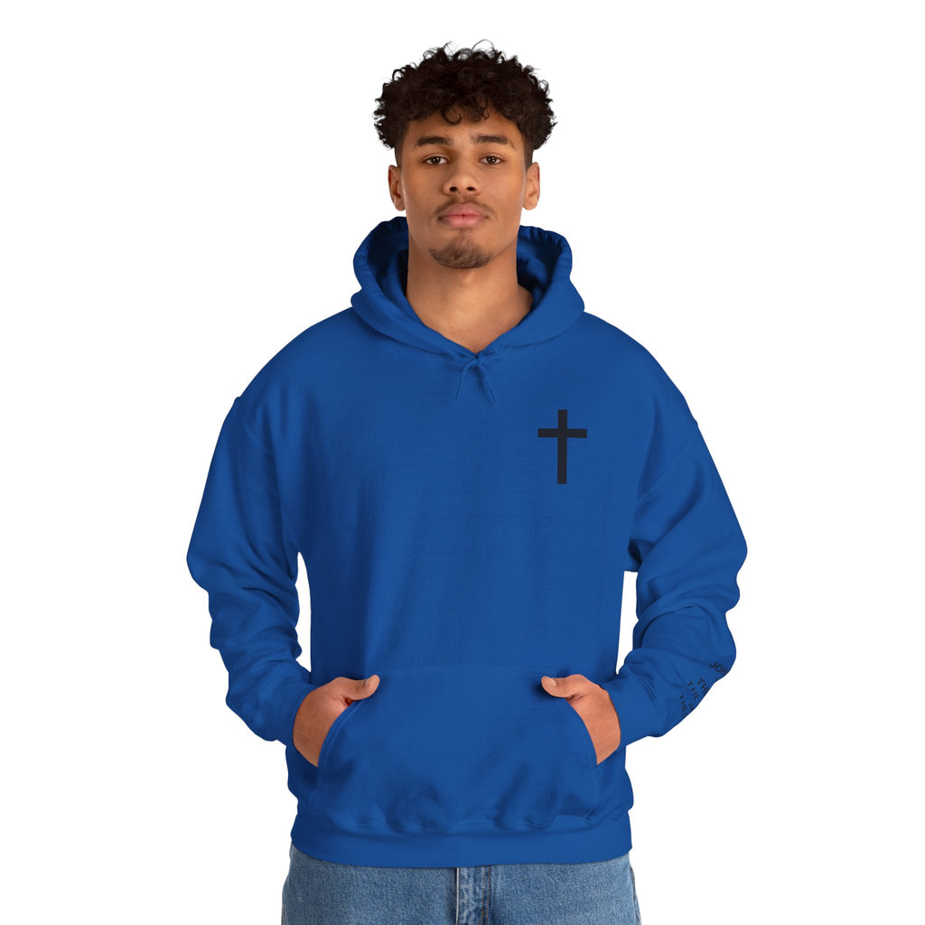 Men Hoodie - John 14:6 | JESUS THE WAY THE TRUTH THE LIFE