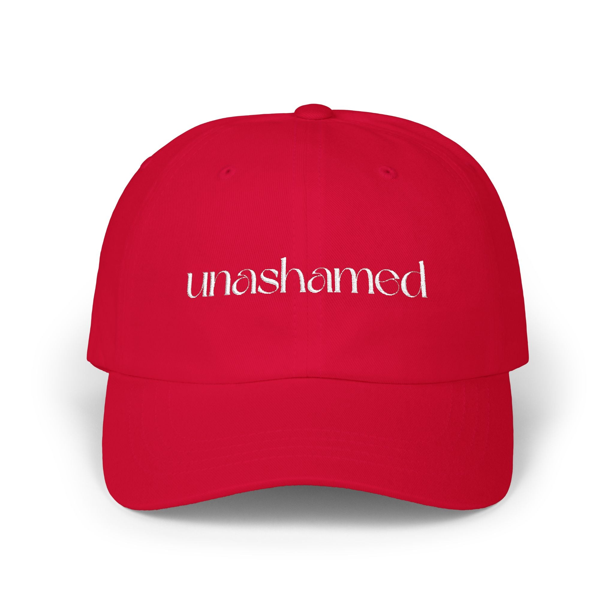 Men & Women CAP | UNASHAMED (white font)
