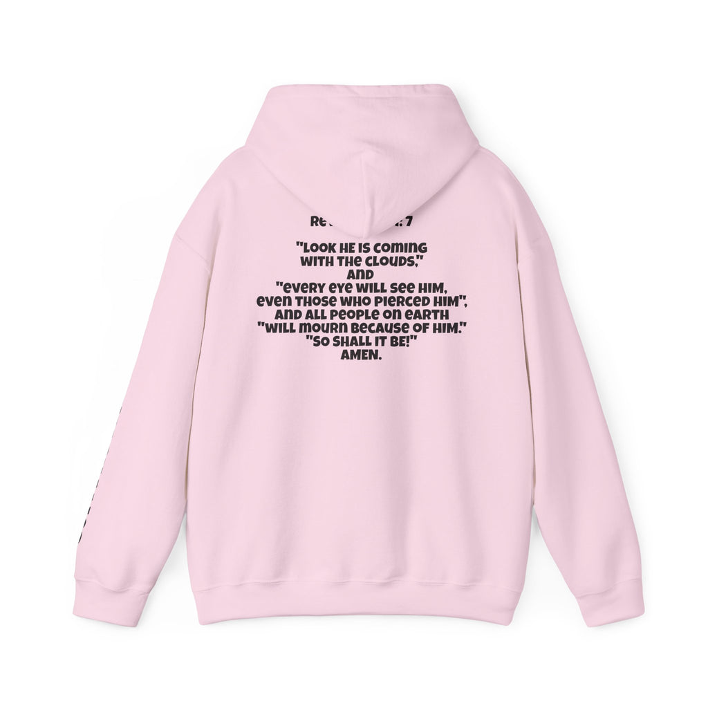 Men & Women Hoodie (Unisex) - Revolation 1: 7 Cross Hoodie | Bible Verse Scripture