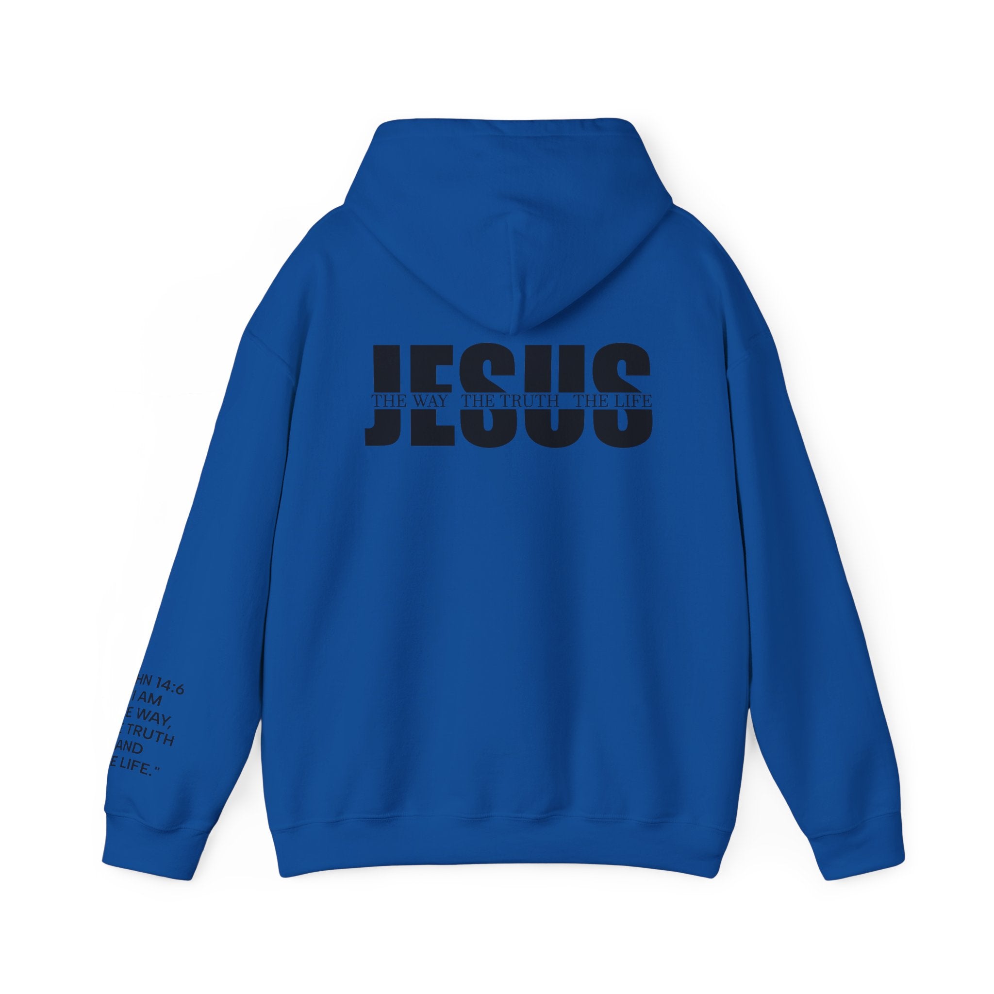 Men Hoodie - John 14:6 | JESUS THE WAY THE TRUTH THE LIFE