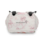 Girls Bunny Baby Diaper Backpack with "Psalm 46:5" for Scripture