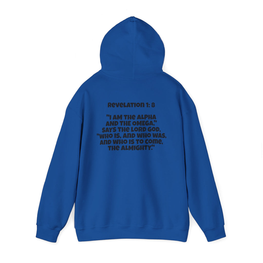 Men & Women Hoodie (Unisex) - Revolation 1: 8 Cross Hoodie | Bible Verse Scripture