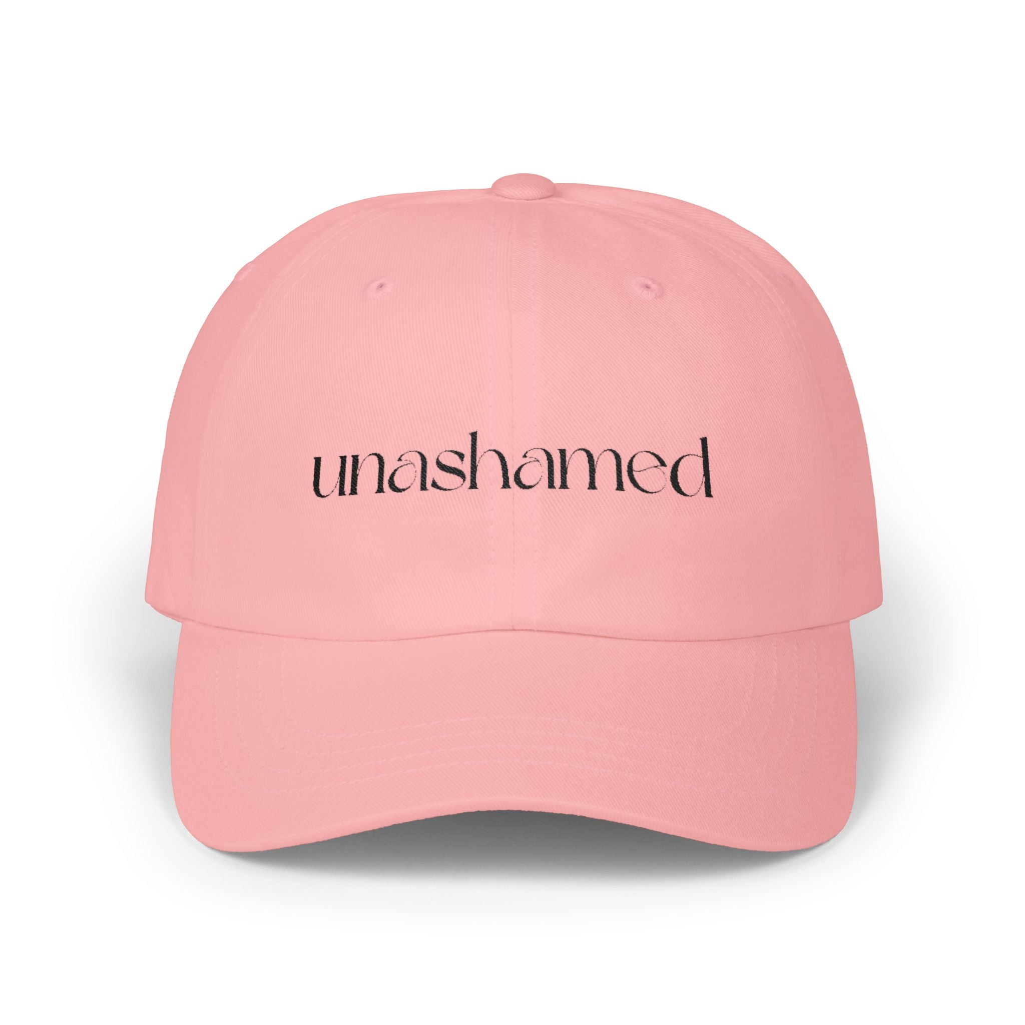 Men & Women CAP | UNASHAMED (black font)