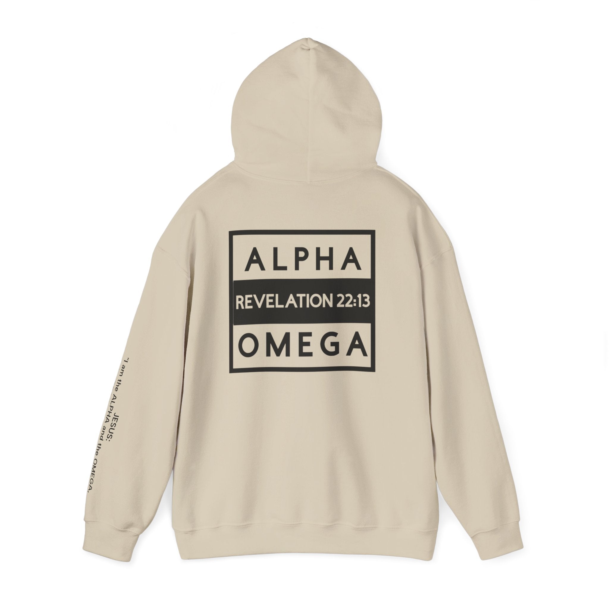 Men Hoodie - Revelation 22:13 | ALPHA AND OMEGA