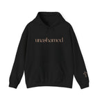 Men & Women Hoodies (Unisex) - I am UNASHAMED beige font