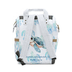 Boys Turtle Baby Diaper Backpack with "Psalm 139:14" Scripture