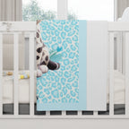 Boys Leopard Baby Blanket with "Psalm 139:14" Scripture