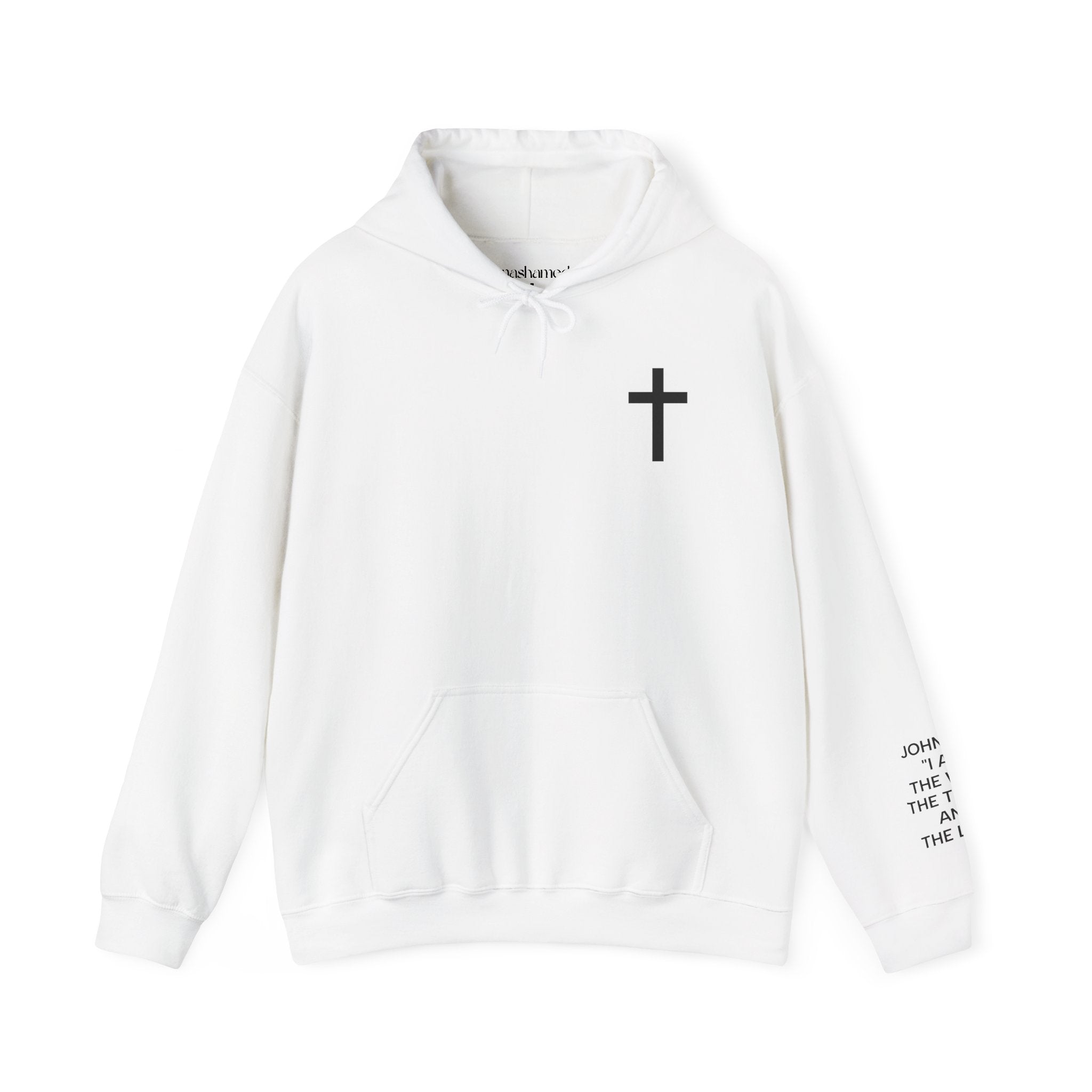Men Hoodie - John 14:6 | JESUS THE WAY THE TRUTH THE LIFE