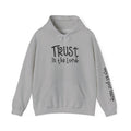 Trust in the Lord Hoodie | Faith Christian Heart Sleeve Design