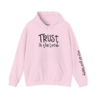 Trust in the Lord Hoodie | Faith Christian Heart Sleeve Design