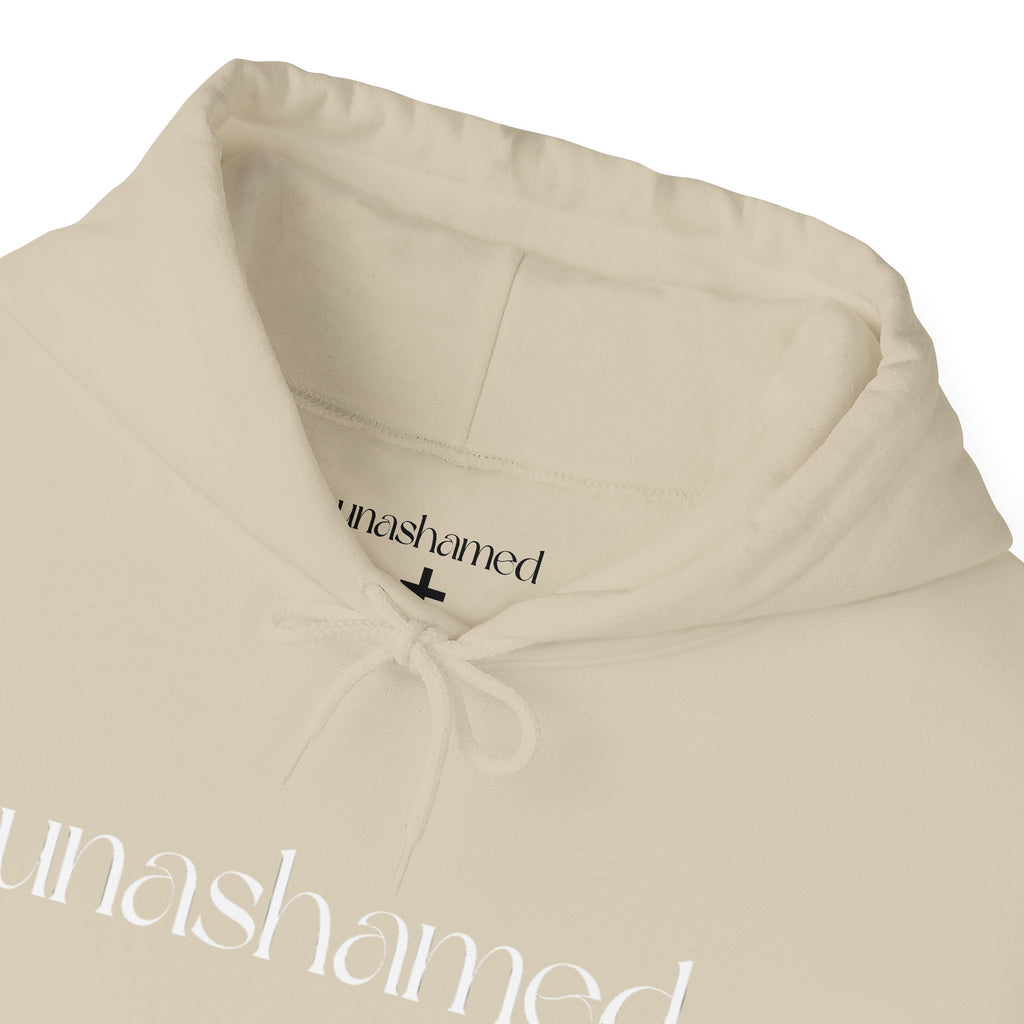 Men & Women Hoodies (Unisex) - I am UNASHAMED white font