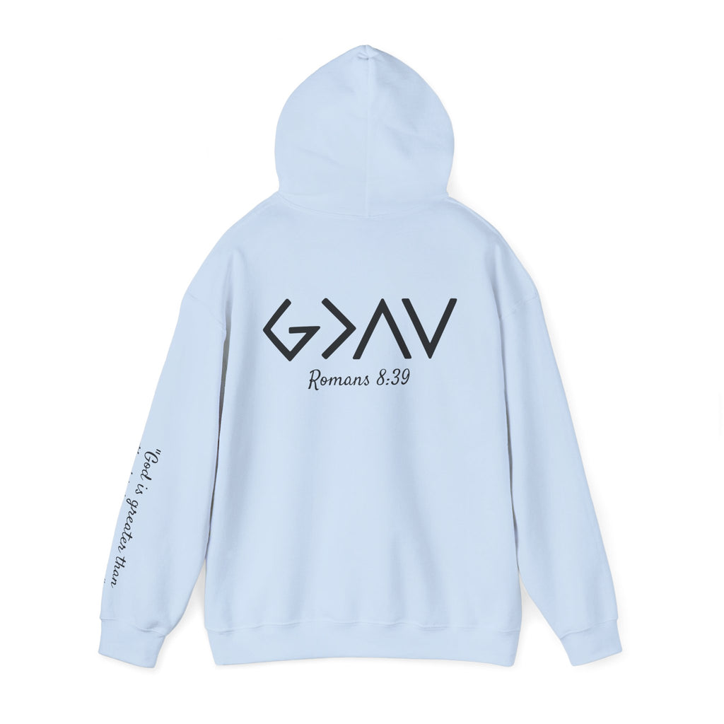 Women Hoodie - Romans 8:39 | GOD IS GREATER THAN MY HIGHS AND LOWS