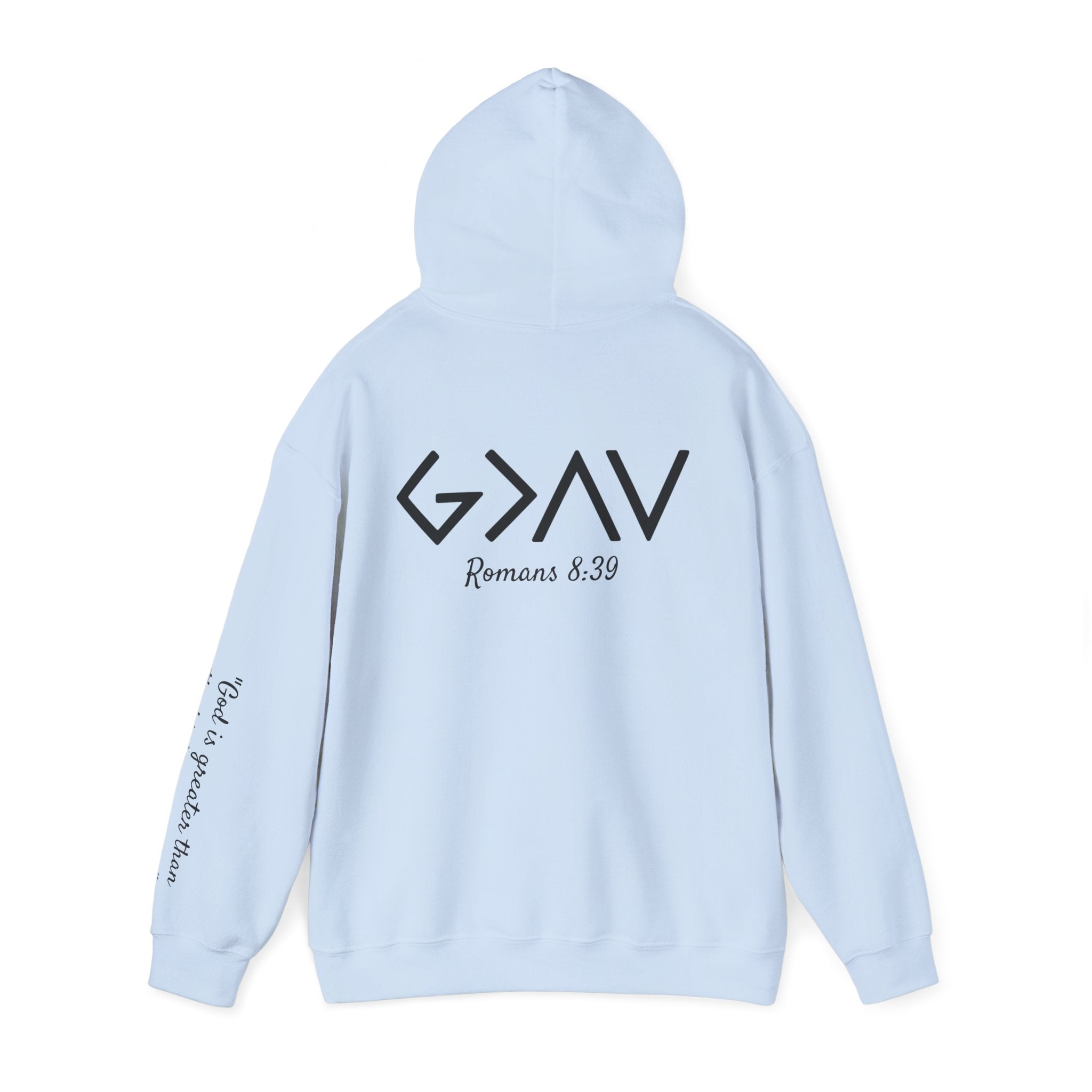 Women Hoodie - Romans 8:39 | GOD IS GREATER THAN MY HIGHS AND LOWS
