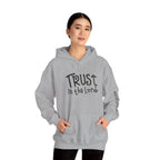 Trust in the Lord Hoodie | Faith Christian Heart Sleeve Design