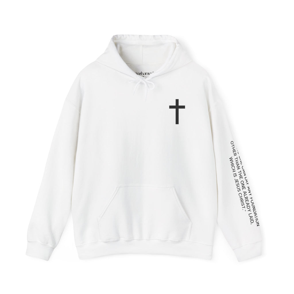 Men Hoodie - 1 Corinthians 3:11 | CHRIST IS MY FOUNDATION