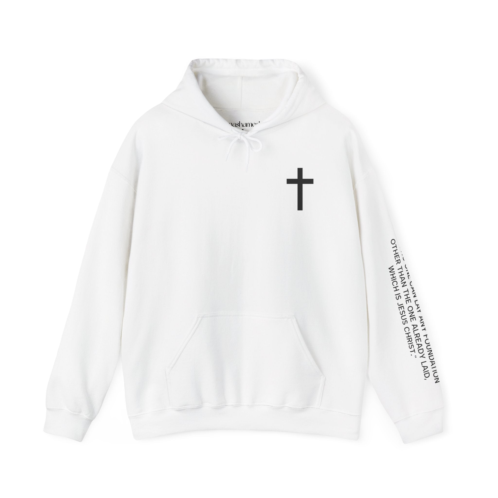 Men Hoodie - 1 Corinthians 3:11 | CHRIST IS MY FOUNDATION