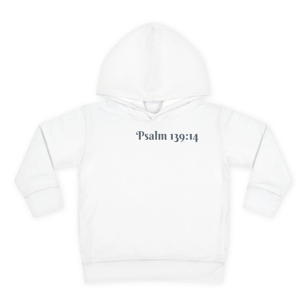 Boys Zebra Hoodie with "Psalm 139:14" Scripture