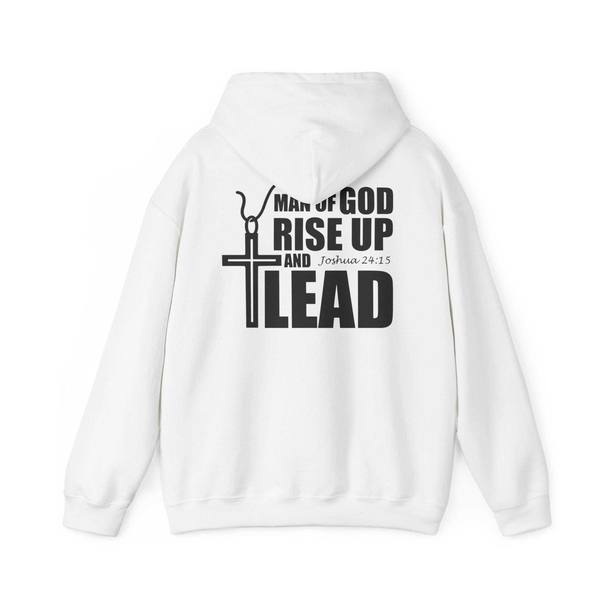Men Hoodie - Josua 24:15 | MAN OF GOD RISE UP AND LEAD