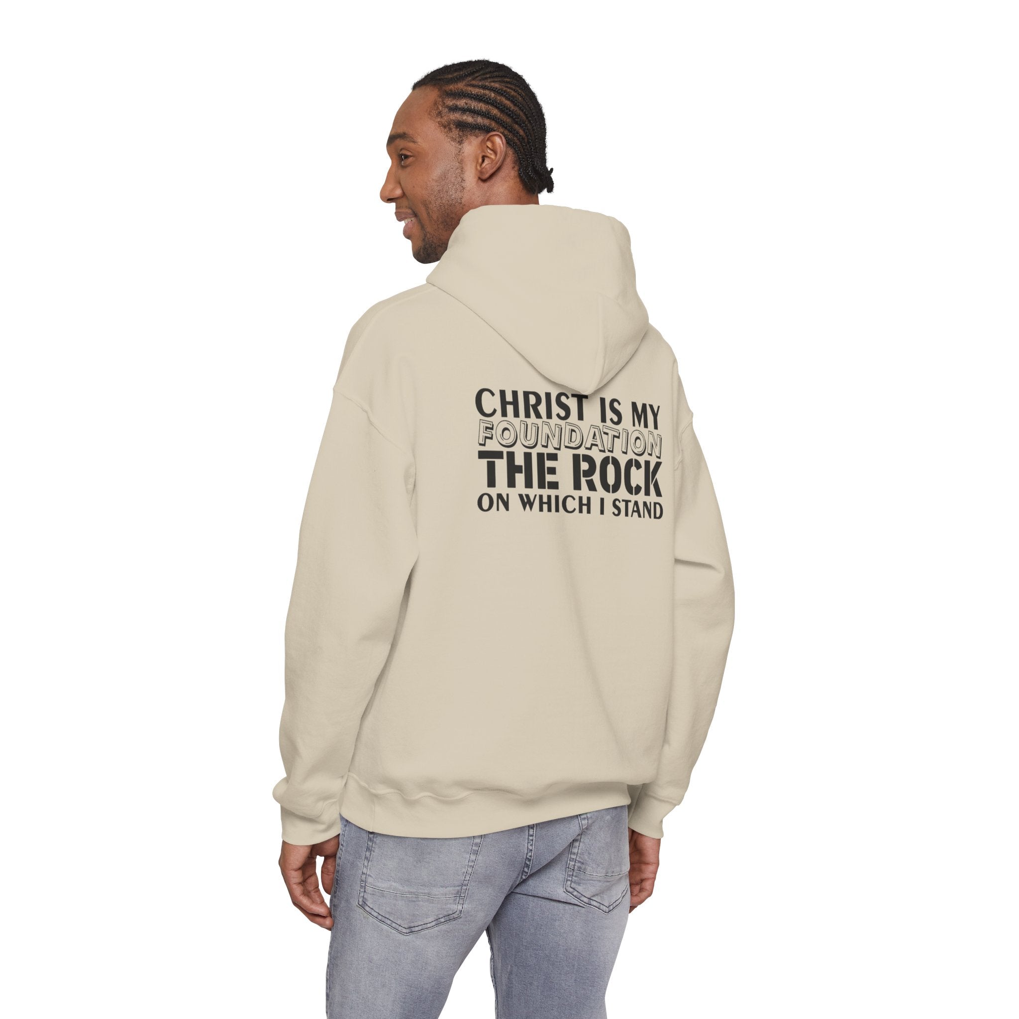 Men Hoodie - 1 Corinthians 3:11 | CHRIST IS MY FOUNDATION