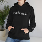 Men & Women Hoodies (Unisex) - I am UNASHAMED white font