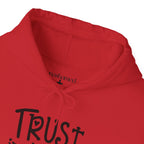 Trust in the Lord Hoodie | Faith Christian Heart Sleeve Design