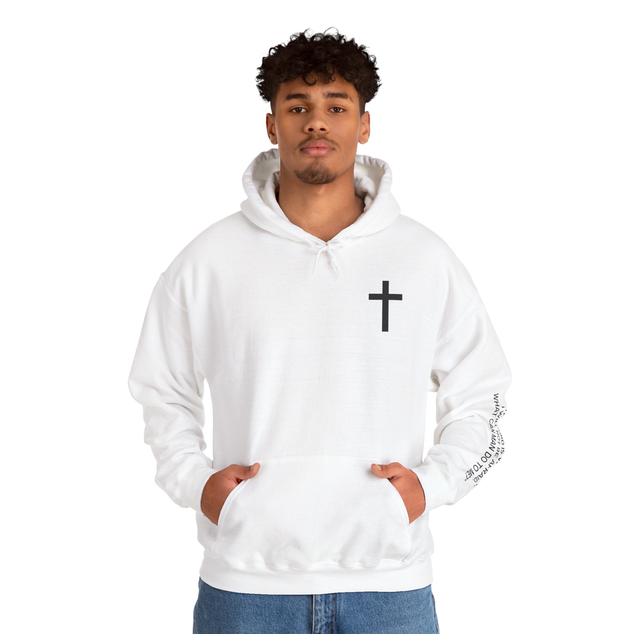 Men Hoodie - Psalm 118:6 | FAITH OVER FEAR