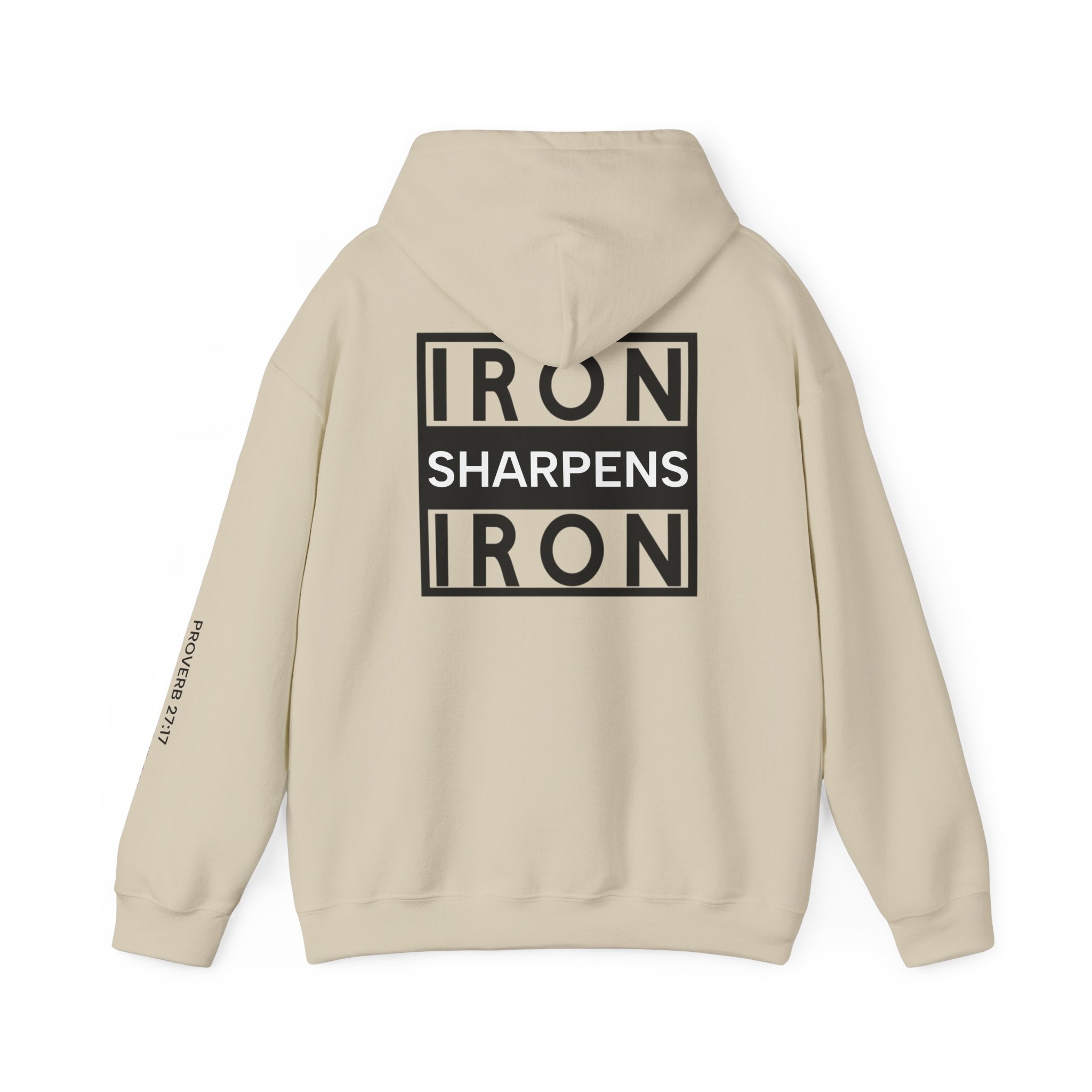 Men Hoodie - Proverbs 27:17 | IRON SHARPENS IRON