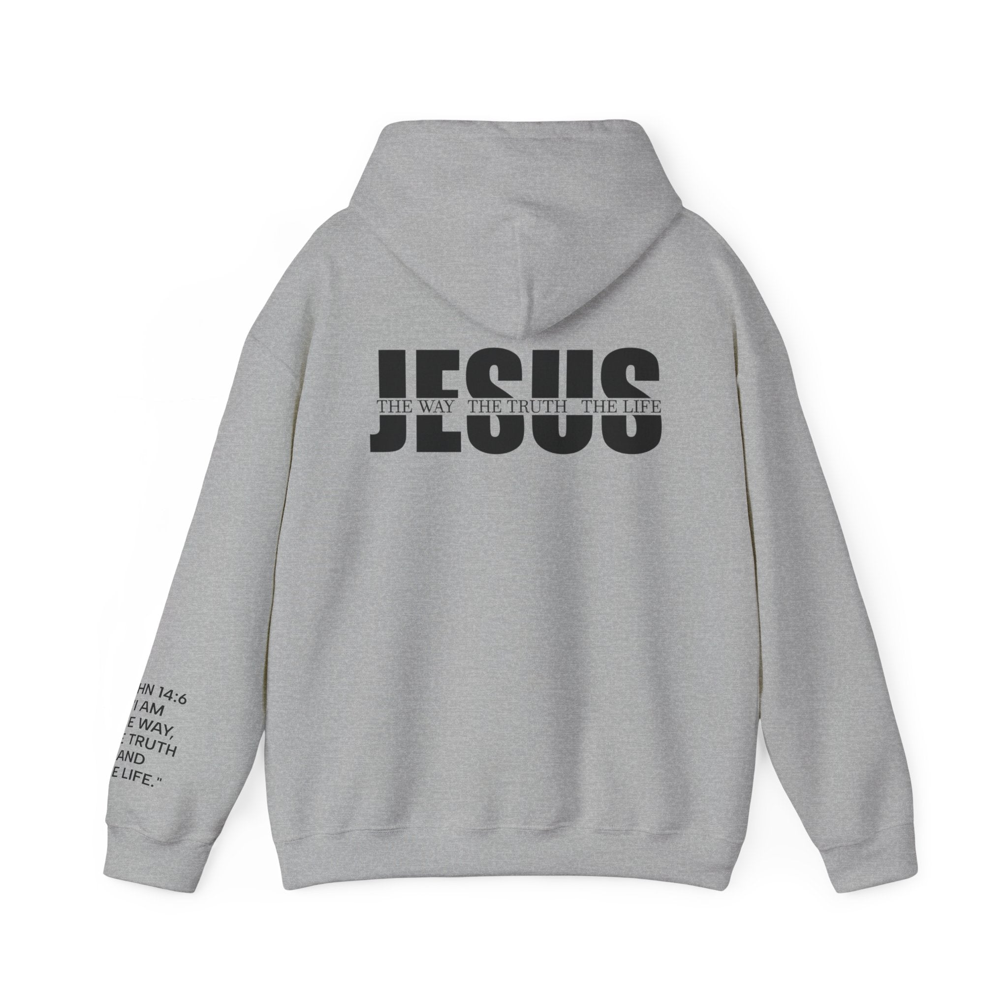 Men Hoodie - John 14:6 | JESUS THE WAY THE TRUTH THE LIFE