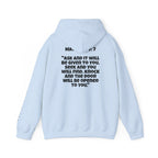 Men & Women Hoodies (Unisex) - Matthew 7:7 Cross Hoodie | Bible Verse Scripture