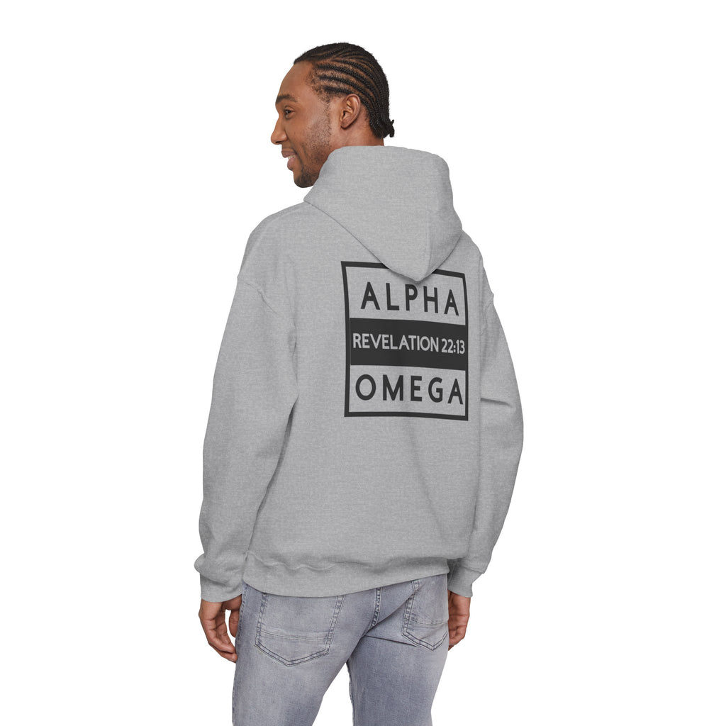 Men Hoodie - Revelation 22:13 | ALPHA AND OMEGA