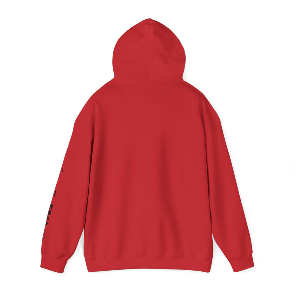 God is Within Her Hoodie | Faith Christian Heart Sleeve Design