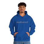 Men & Women Hoodies (Unisex) - I am UNASHAMED beige font
