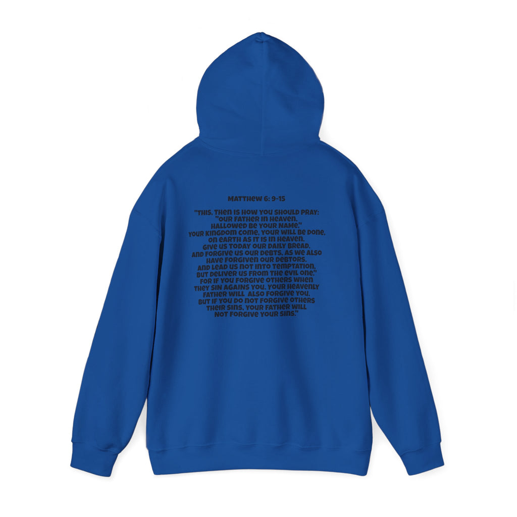 Men & Women Hoodie (Unisex) - Matthew 6: 9-15 Cross Hoodie | Bible Verse Scripture