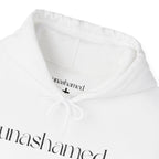 Men & Women Hoodies (Unisex) - I am UNASHAMED black font