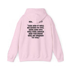 Men & Women Hoodies (Unisex) - Matthew 7:7 Cross Hoodie | Bible Verse Scripture