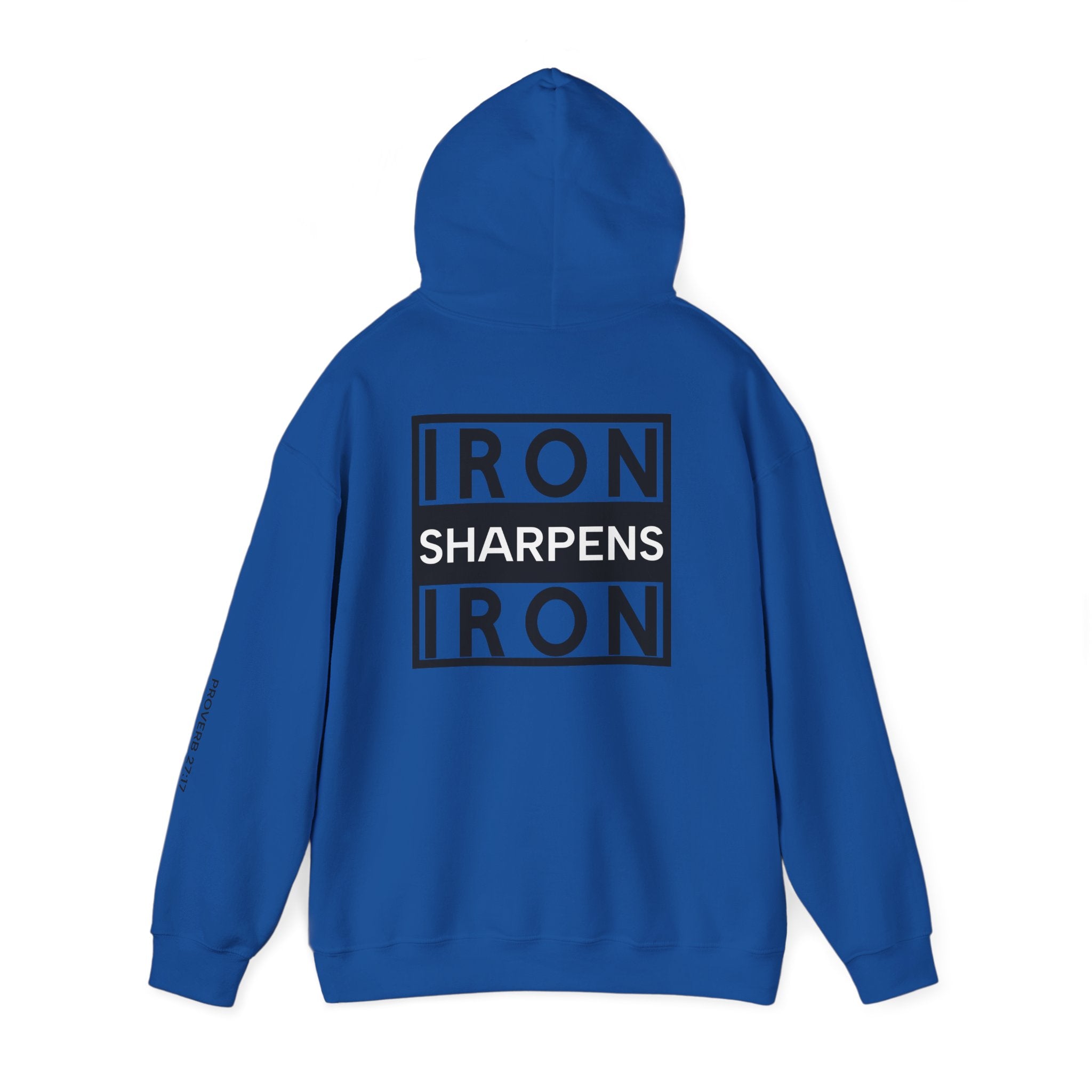 Men Hoodie - Proverbs 27:17 | IRON SHARPENS IRON