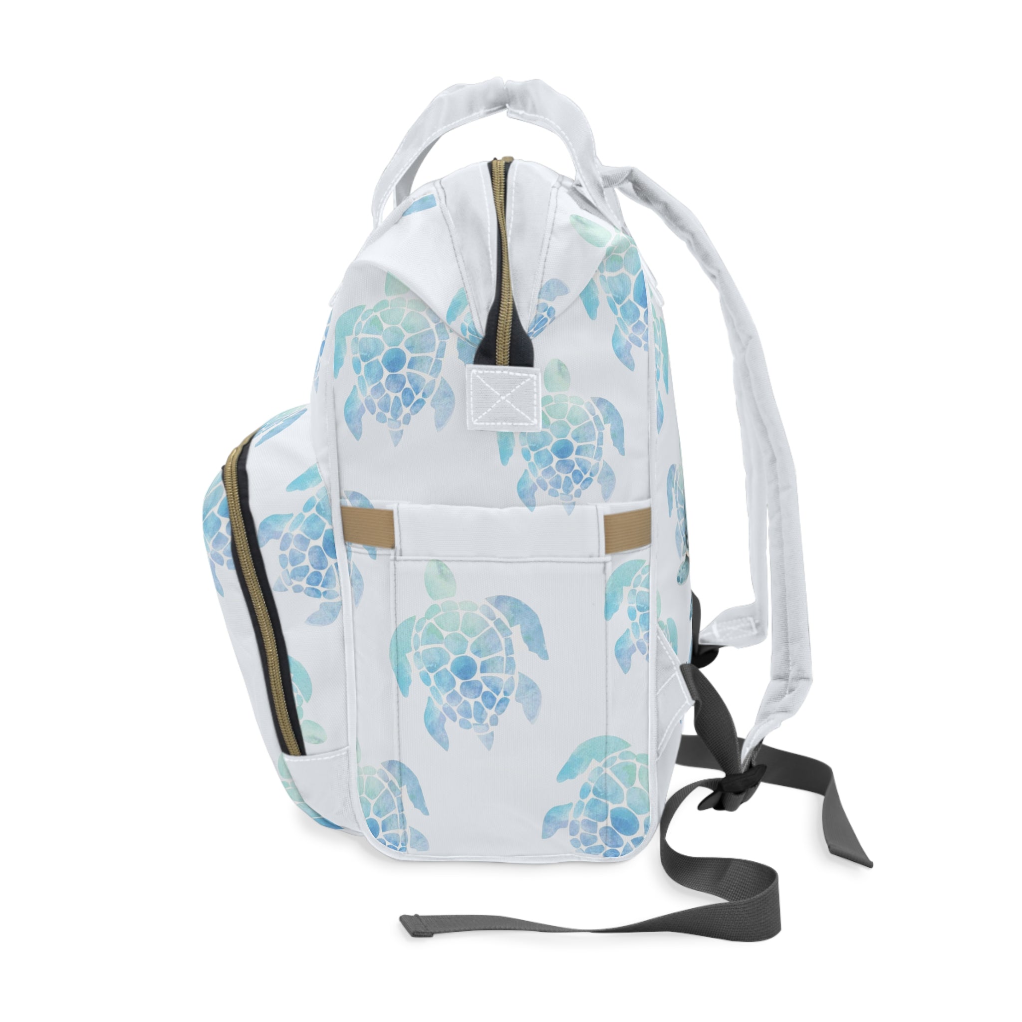 Boys Turtle Baby Diaper Backpack with "Psalm 139:14" Scripture