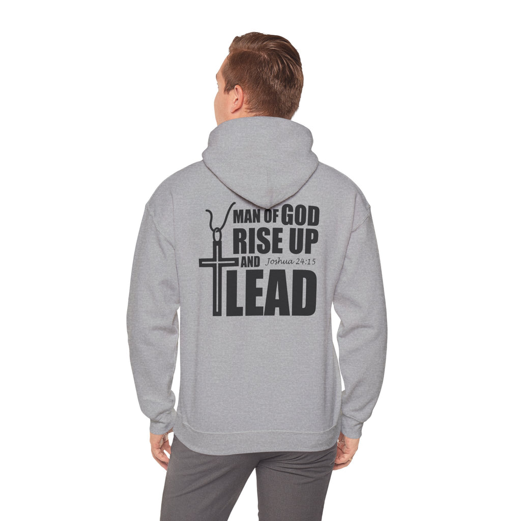 Men Hoodie - Josua 24:15 | MAN OF GOD RISE UP AND LEAD