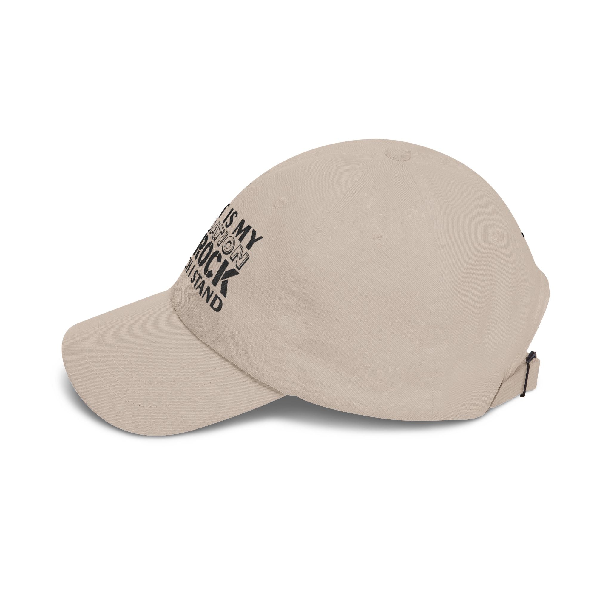 Men CAP | CHRIST IS MY FOUNDATION THE ROCK ON WHICH I STAND