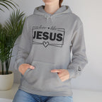 Love like Jesus Hoodie | Faith Christian Heart Sleeve Design